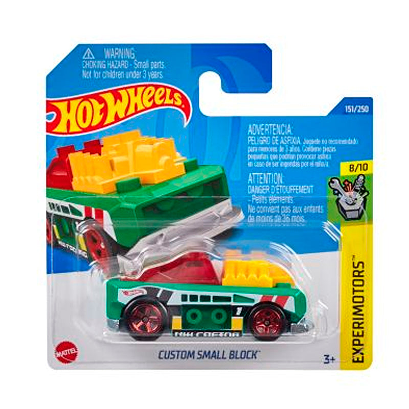 Hot Wheels - Custom Small Block Green (SC) Experimotors (Card Creased)