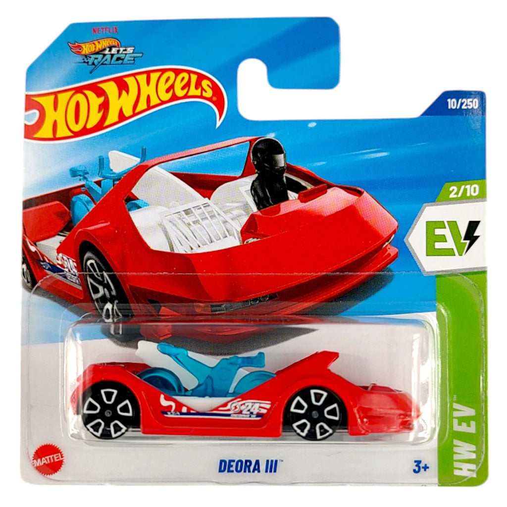 Hot Wheels - Deora III Red (SC) 2025 HW EV (HYX47) (Card Creased)