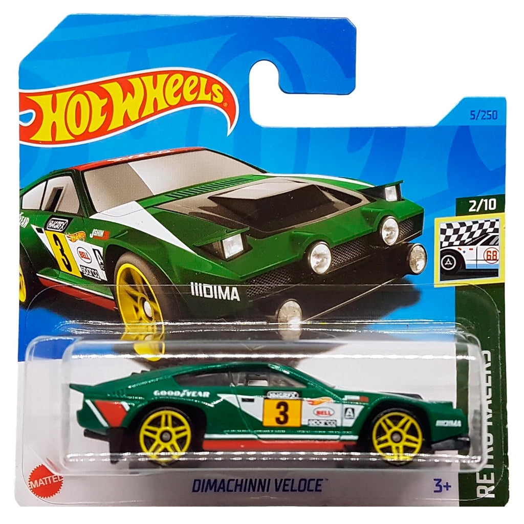 Hot Wheels - Dimachinni Veloce Green (SC) HKH03 (2023 Retro Racers)