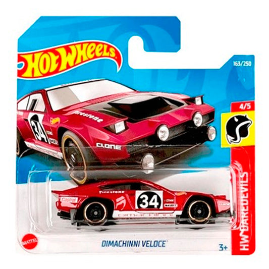 Hot Wheels - Dimachinni Veloce Red (SC) HCX57 (2022 HW Daredevils)