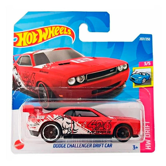 Hot Wheels - Dodge Challenger Drift Car Red (SC) HW Drift (Card Creased)