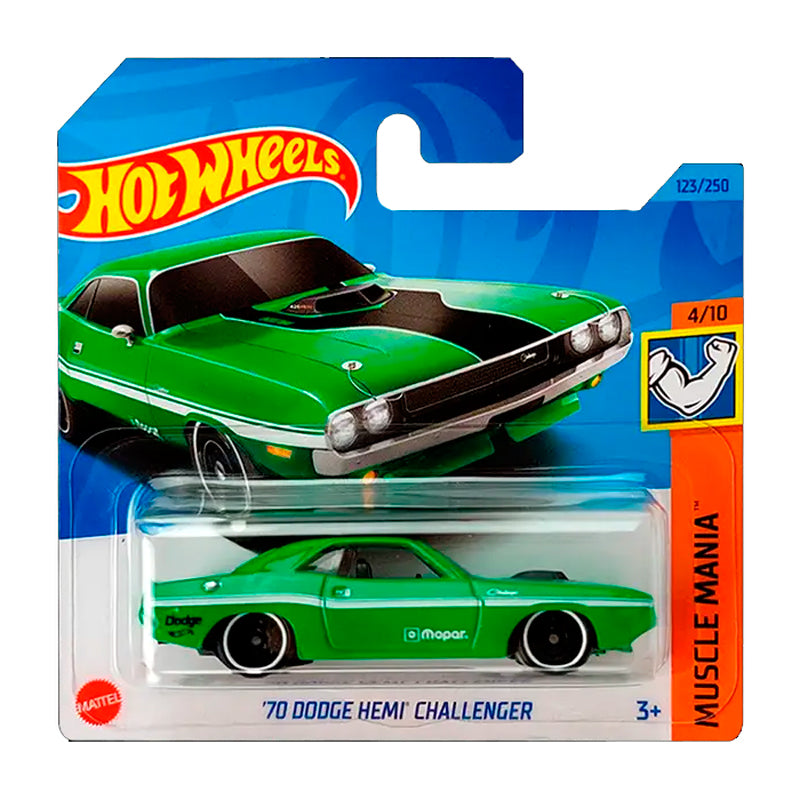 Hot Wheels - '70 Dodge Hemi Challenger Green (SC) (2023 Muscle Mania)