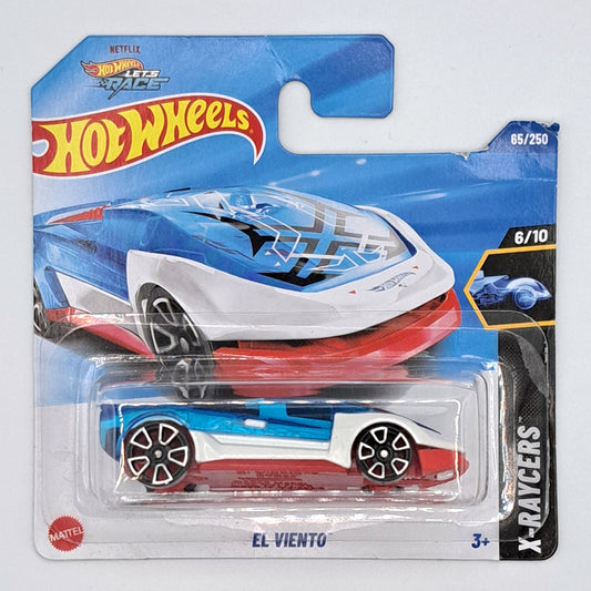 Hot Wheels - El Viento Blue / White (SC) 2025 X-Raycers (Card Creased)