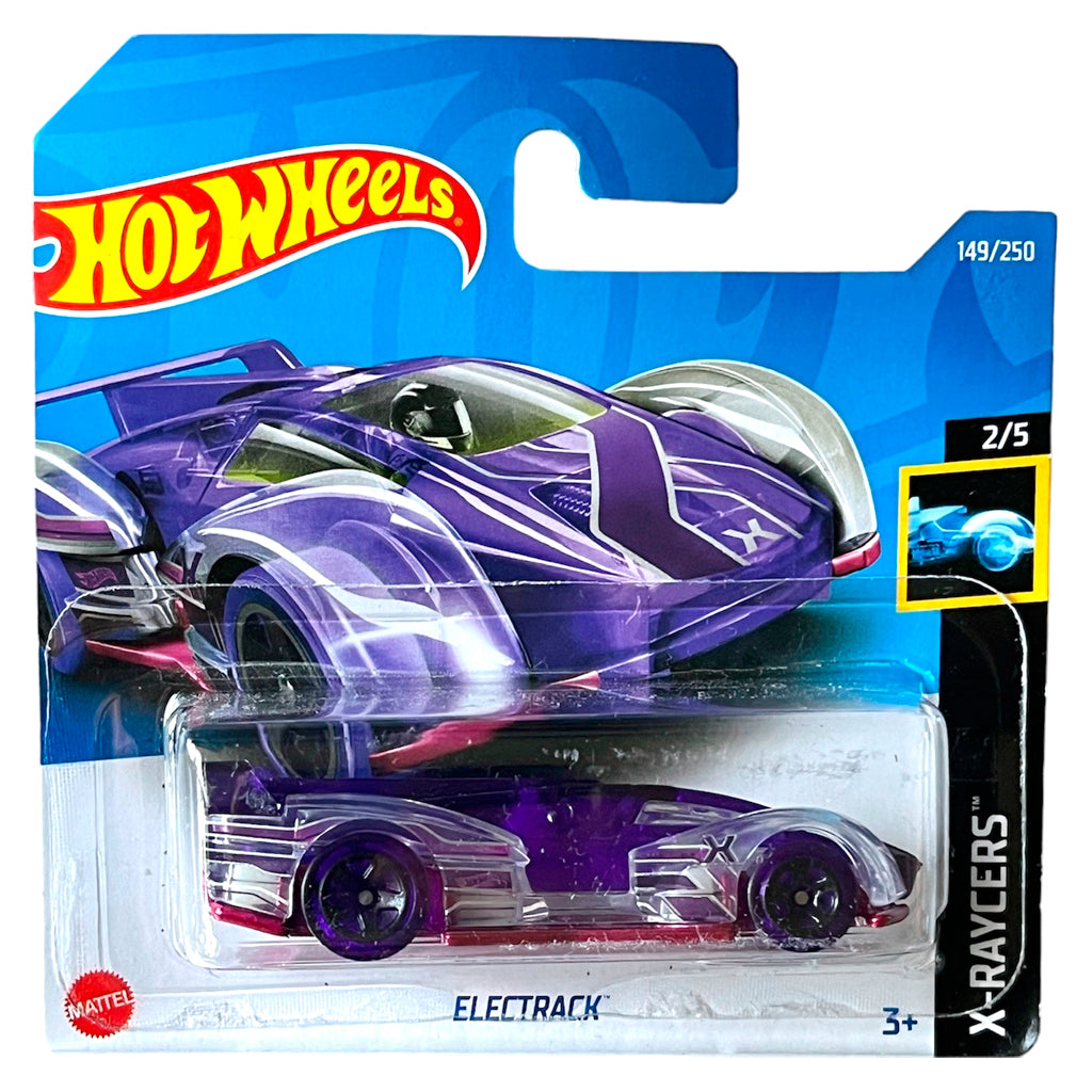 Hot Wheels - Electrack Clear / Purple (SC) HCX63 (X-Raycers)