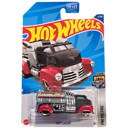 Hot Wheels - Fast Gassin' (HW Metro) (US LC) HCW94 (Creased Card)