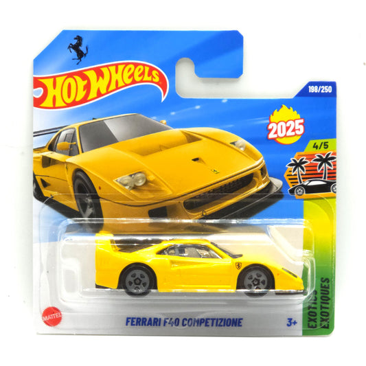 Hot Wheels - Ferrari F40 Competizione Yellow (SC) 2025 Exotics (JBB92)