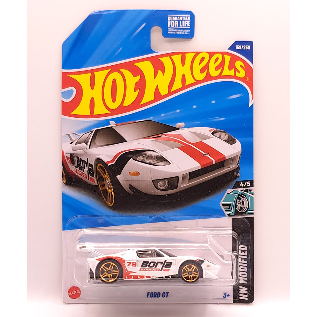 Hot Wheels - Ford GT White / Red (US LC) 2025 HW Modified (HYY92)