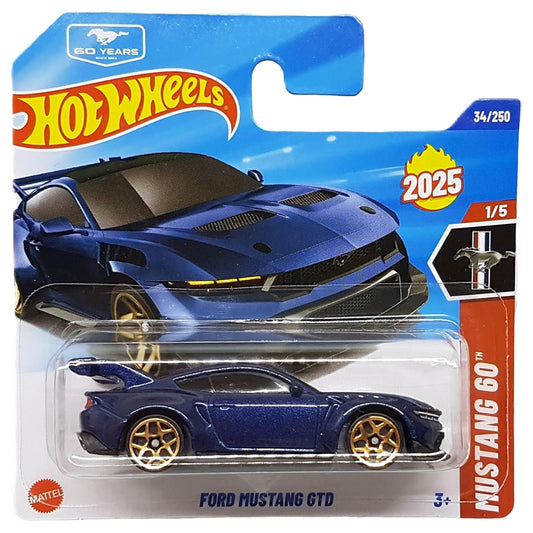 Hot Wheels - Ford Mustang GTD Dark Blue (SC) 2025 Mustang 60 (JBB93)