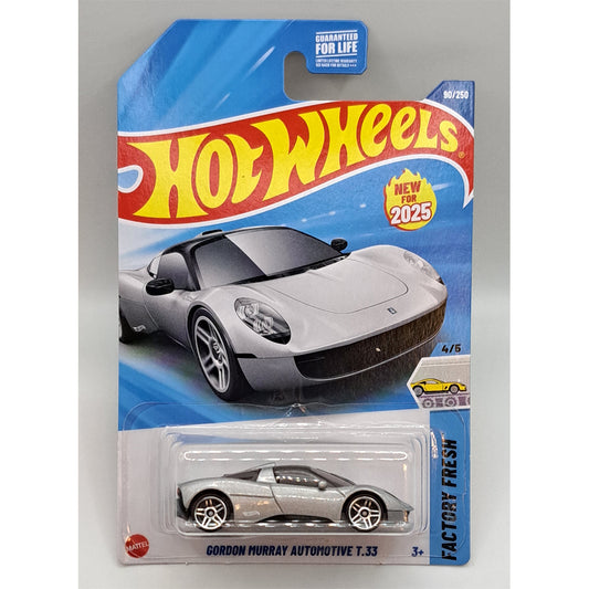 Hot Wheels - Gordon Murray Automotive T.33 Silver (US LC) (HYW23)