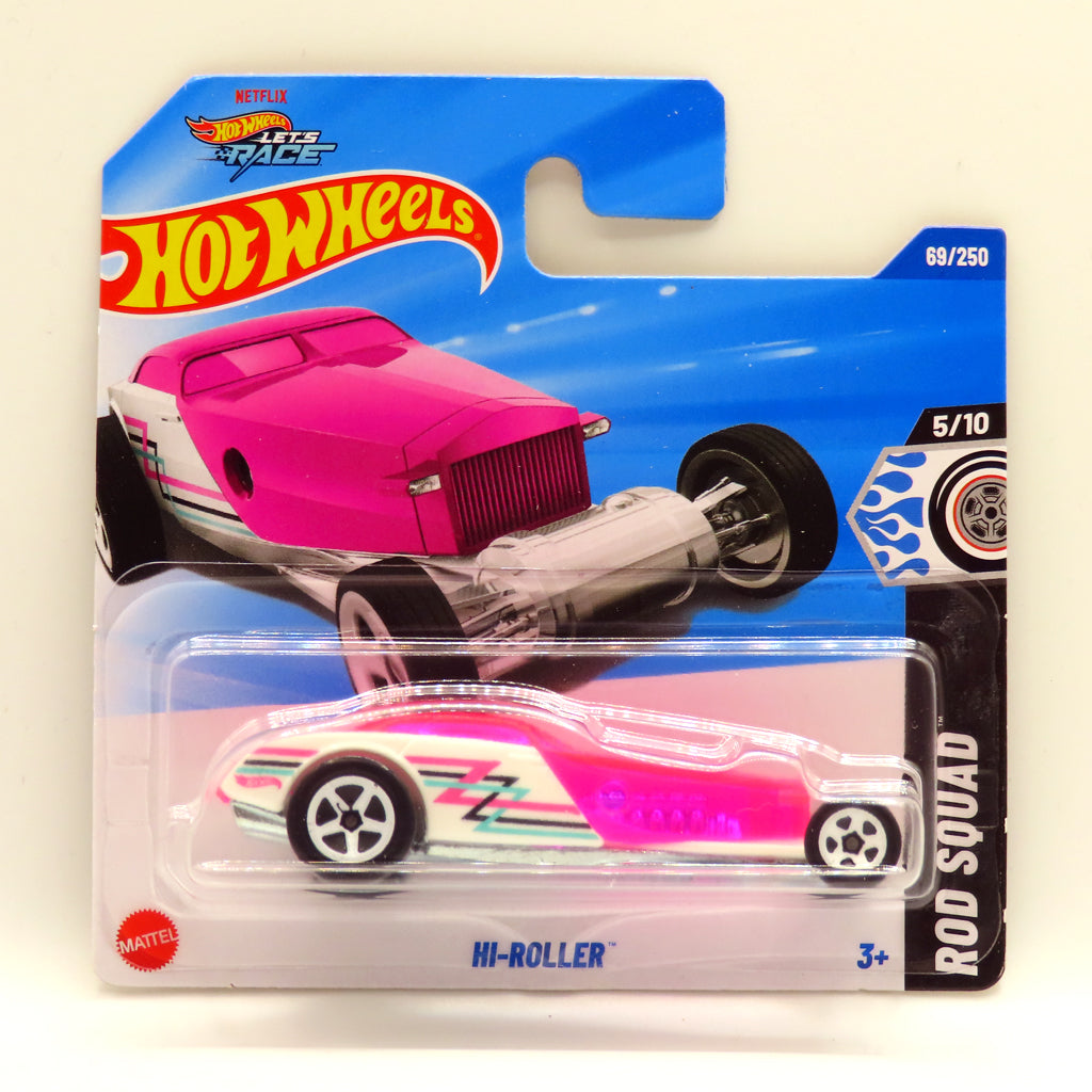 Hot Wheels - Hi-Roller Pink / White (SC) 2025 Rod Squad (HYX70)