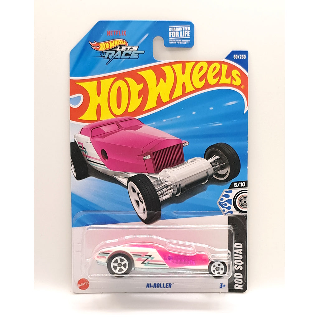 Hot Wheels - Hi-Roller Pink / White (US LC) 2025 Rod Squad (HYX70)