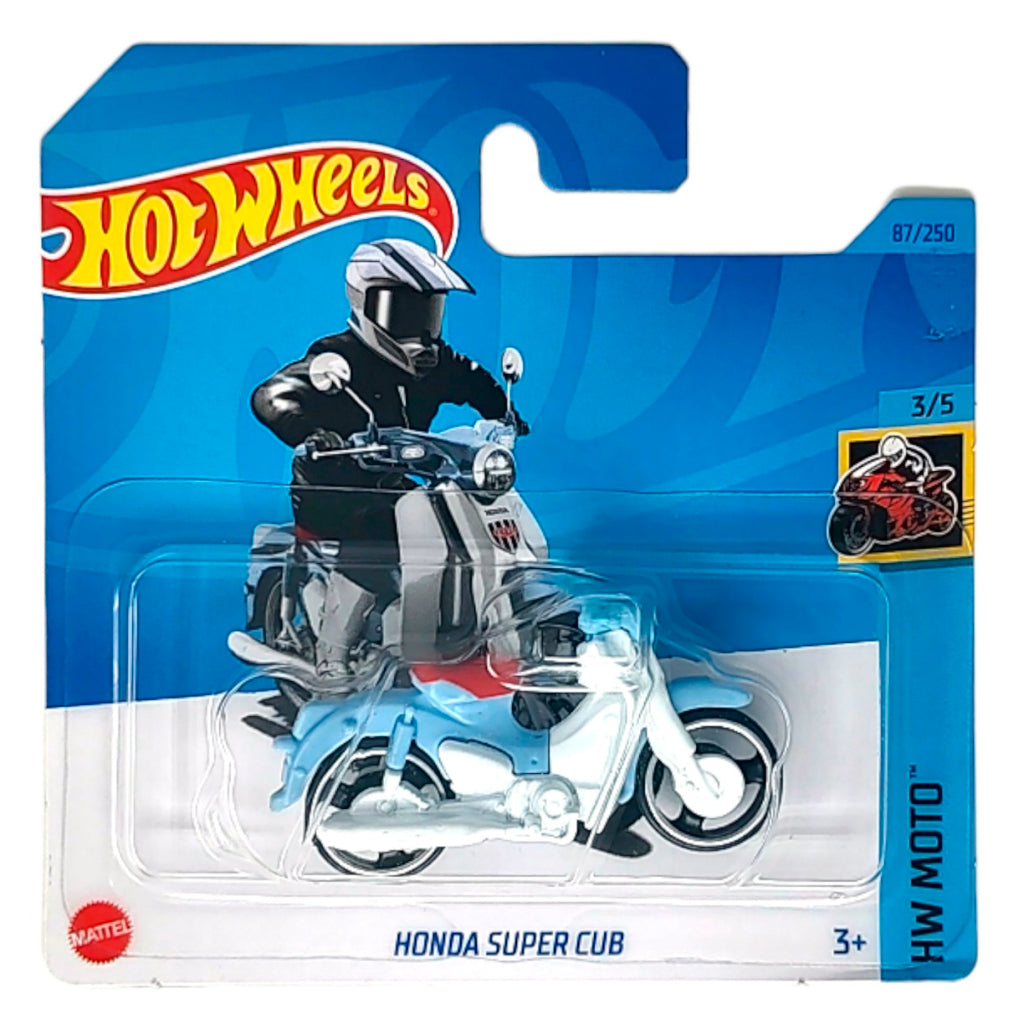 Hot Wheels - Honda Super Cub Light Blue / White (SC) HKH74 (HW Moto)