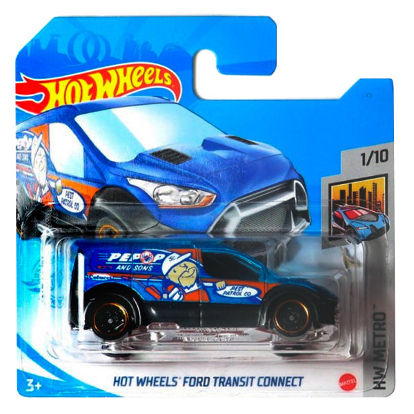 Hot Wheels - Ford Transit Connect Blue (SC) 2021 HW Metro (Tatty Card)