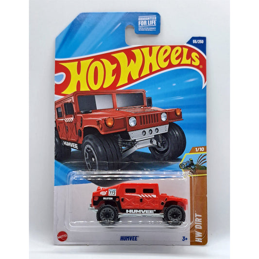Hot Wheels - Humvee Red (US LC) 2025 HW Dirt (HYX05) (Card Creased)
