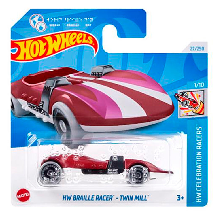 Hot Wheels - HW Braille Racer Twin Mill Crimson (SC) HRY95-N521