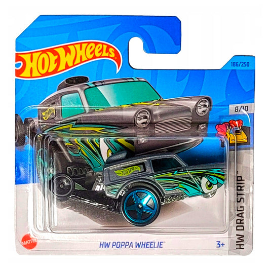 Hot Wheels - HW Poppa Wheelie (SC) HKK06 (HW Drag Strip) (Tatty Card)