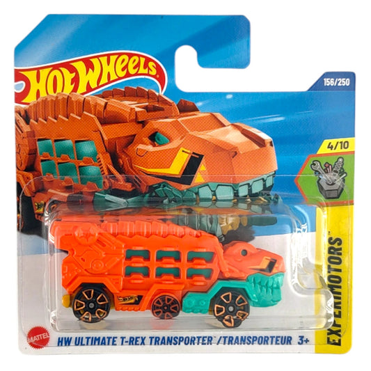 Hot Wheels - HW Ultimate T-Rex Transporter Orange (SC) (Card Creased)