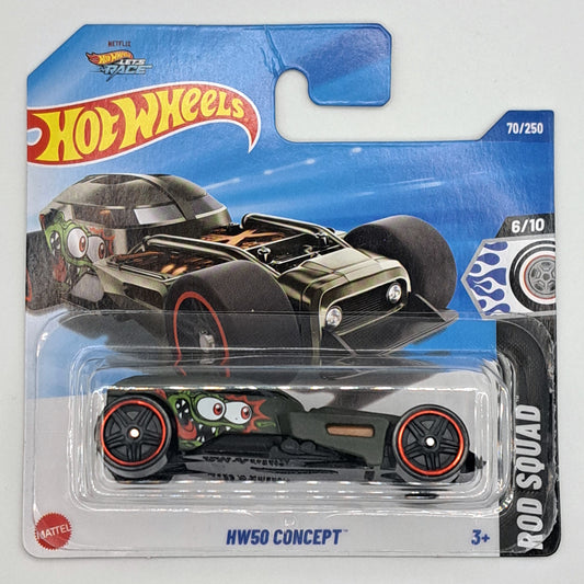 Hot Wheels - HW50 Concept Green (SC) 2025 Rod Squad (Card Creased)