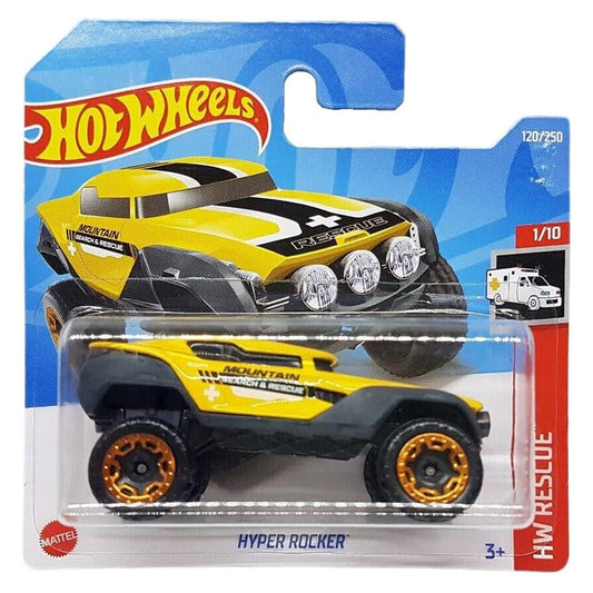 Hot Wheels - Hyper Rocker Yellow (SC) 2022 HW Rescue (Blister Cracked)