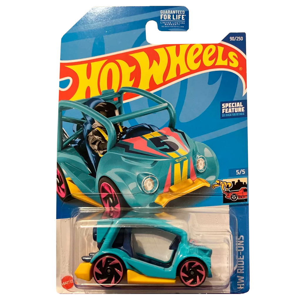 Hot Wheels - Kick Kart Cyan (2022 HW Ride-Ons) (US LC) (HCX06)