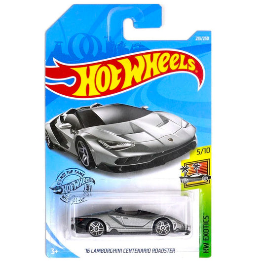 Hot Wheels - Lamborghini Centenario Roadster Silver (LC) (Card Marked)