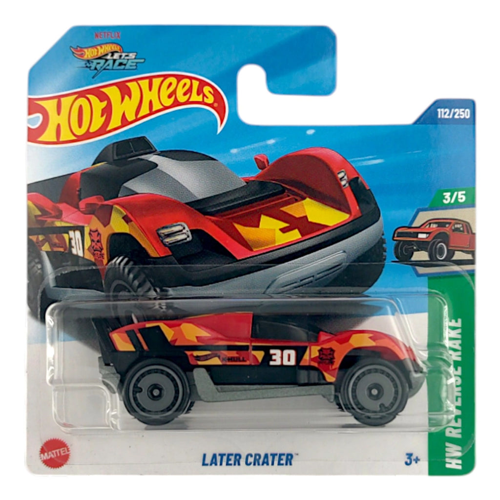 Hot Wheels - Later Crater Red (SC) 2025 HW Reverse Rake (Card Damaged ...