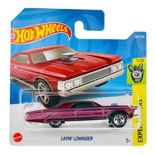 Hot Wheels - Layin' Lowrider Red (SC) 2022 Experimotors (Card Creased)