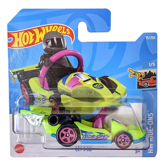 Hot Wheels - Let's Go Lime Green (SC) 2022 HW Ride-Ons (Card Creased)