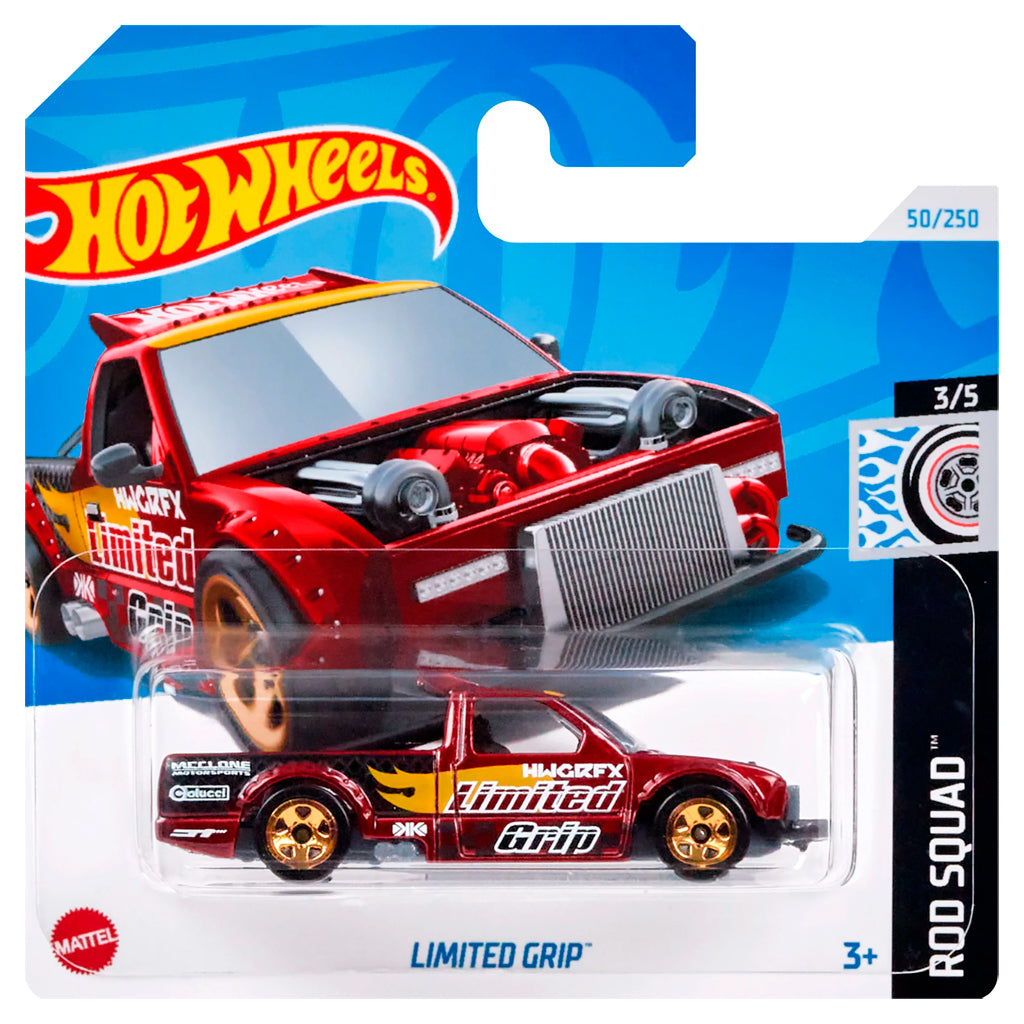 Hot Wheels - Limited Grip Red (SC) HTC62 (Rod Squad) (Creased Card)