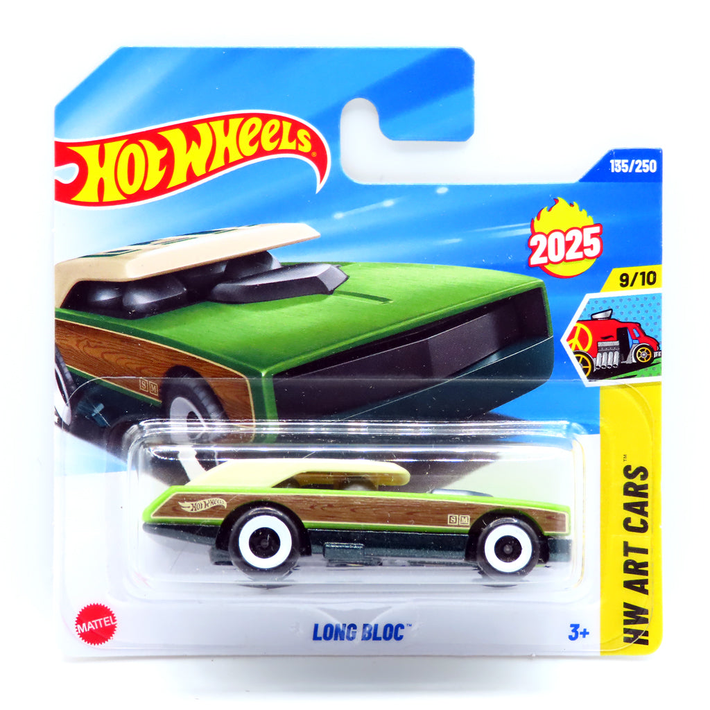 Hot Wheels - Long Bloc Green (SC) 2025 HW Art Cars (HYX97)