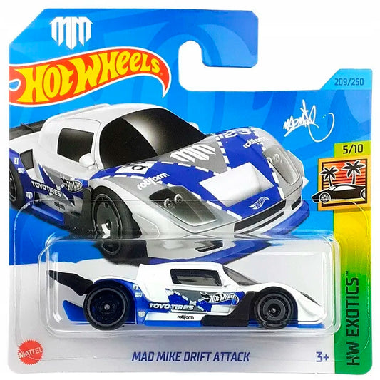 Hot Wheels - Mad Mike Drift Attack White (SC) HW Exotics HKG58