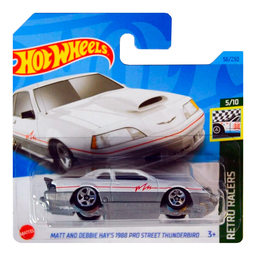 Hot Wheels - 1988 Pro Street Thunderbird White (SC) 2023 Retro Racers