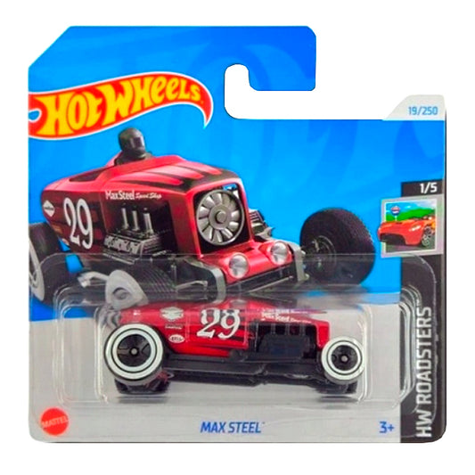 Hot Wheels - Max Steel Red (SC) HTC12-N521 (2024 HW Roadsters)