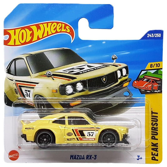 Hot Wheels - Mazda RX-3 Cream #57 (SC) JBB47 (2025 Peak Pursuit)