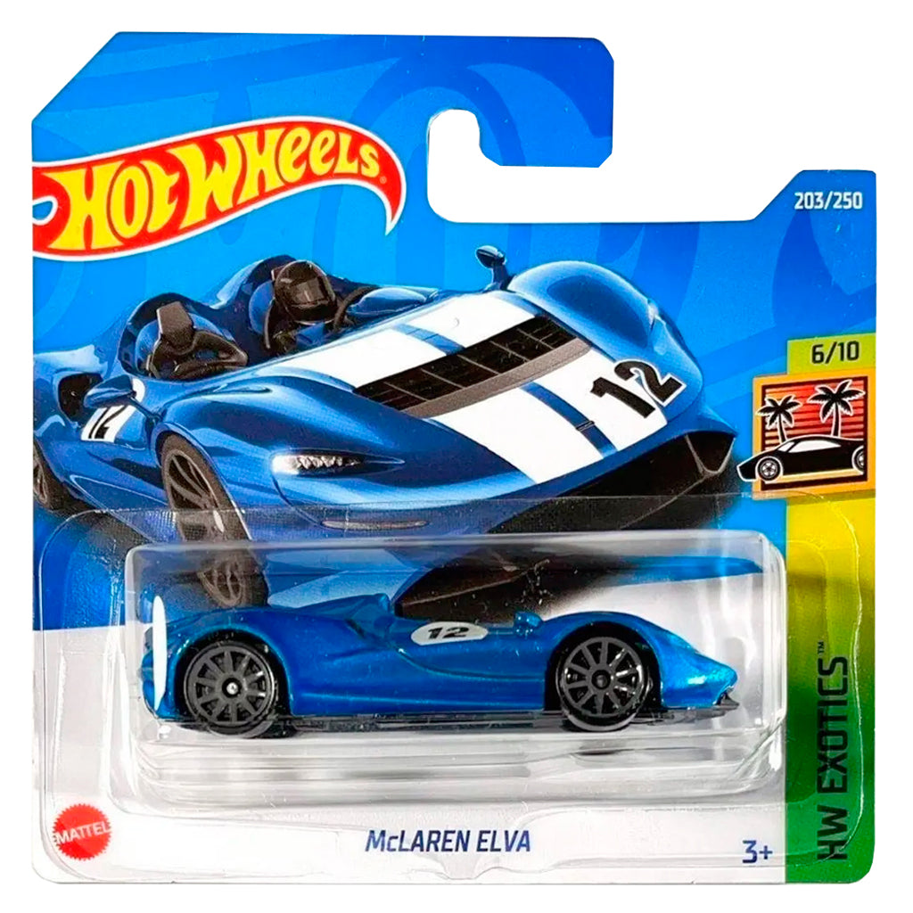 Hot Wheels - McLaren Elva Blue / White (SC) HCX54 (HW Exotics)