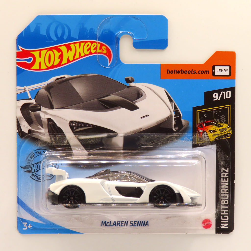 Hot Wheels - McLaren Senna White (SC) 2020 Nightburnerz (Tatty Card)