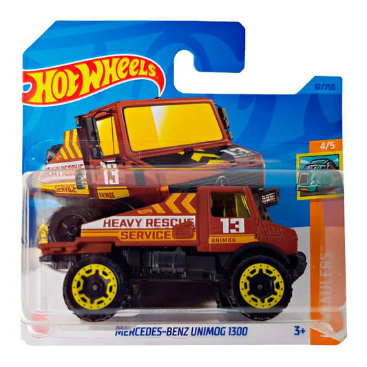 Hot Wheels - Mercedes-Benz Unimog 1300 Brown (SC) (2023 HW Haulers)