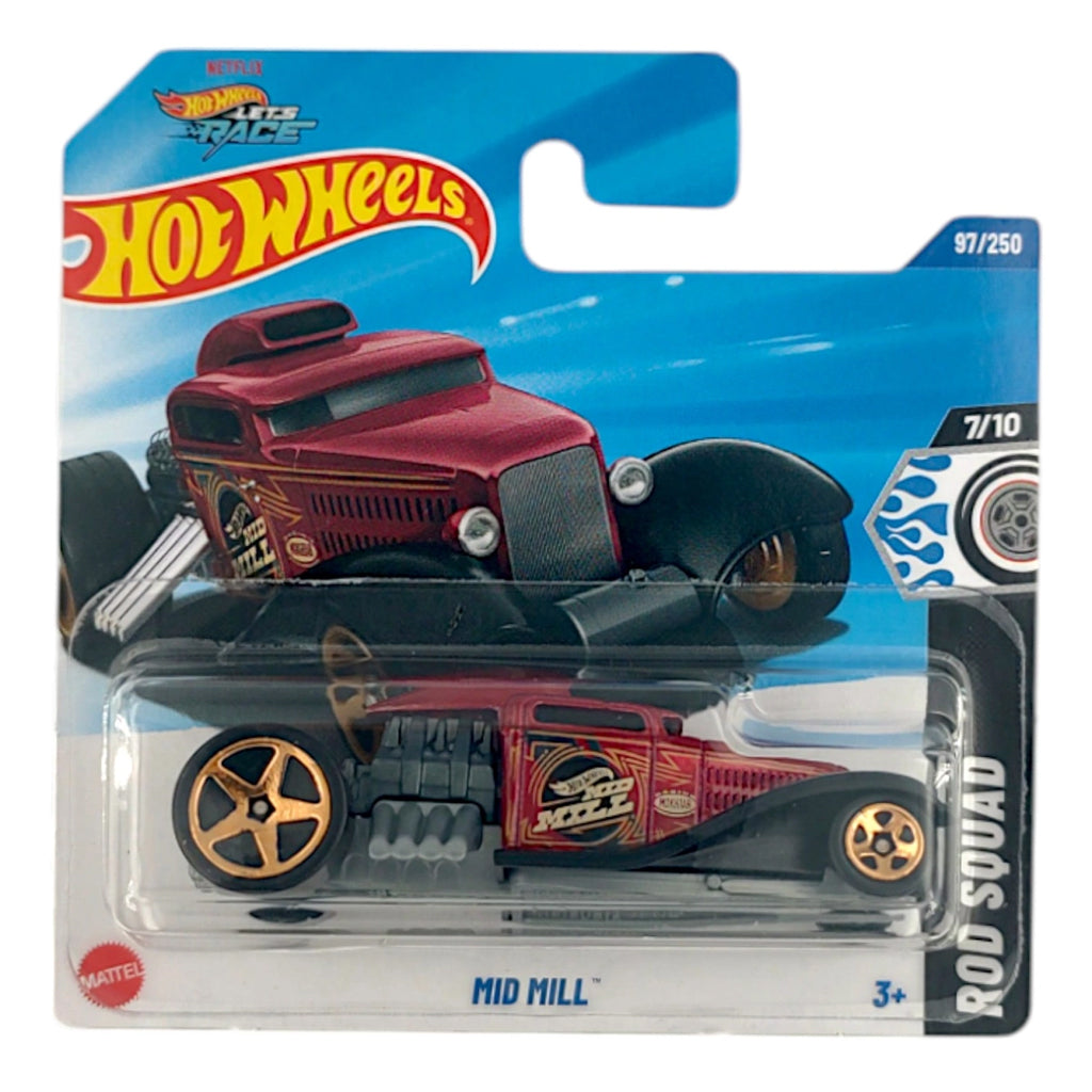 Hot Wheels - Mid Mill Red (SC) 2025 Rod Squad (HYX39)