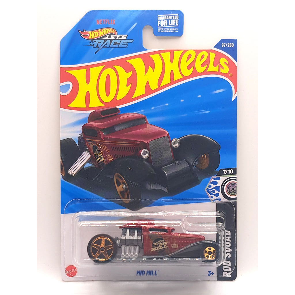 Hot Wheels - Mid Mill Red (US LC) 2025 Rod Squad (HYX39)
