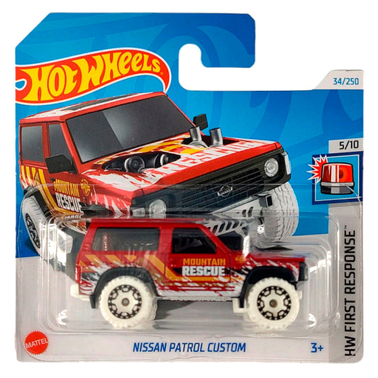 Hot Wheels - Nissan Patrol Custom Red (SC) HTB59 (Card Creased)