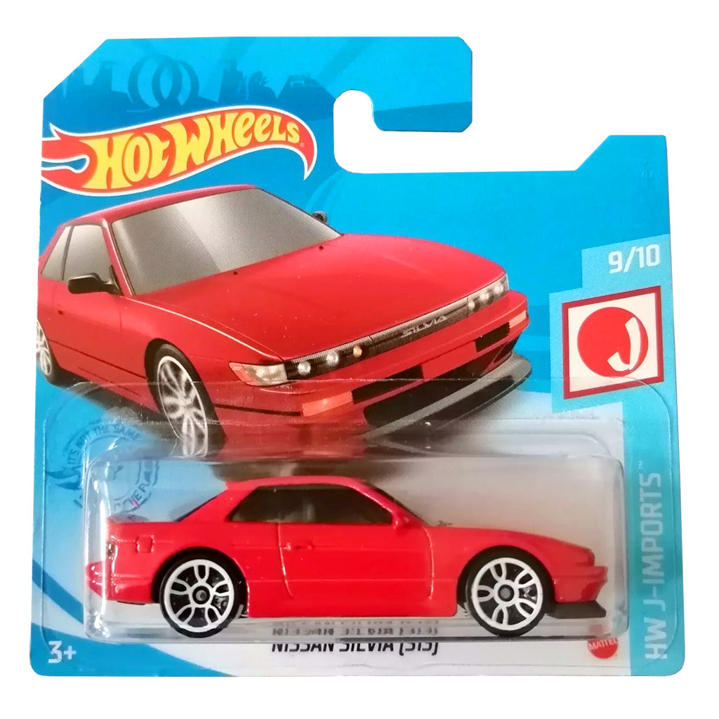 Hot Wheels - Nissan Silvia S13 Red (SC) HW J-Imports (Card Creased)