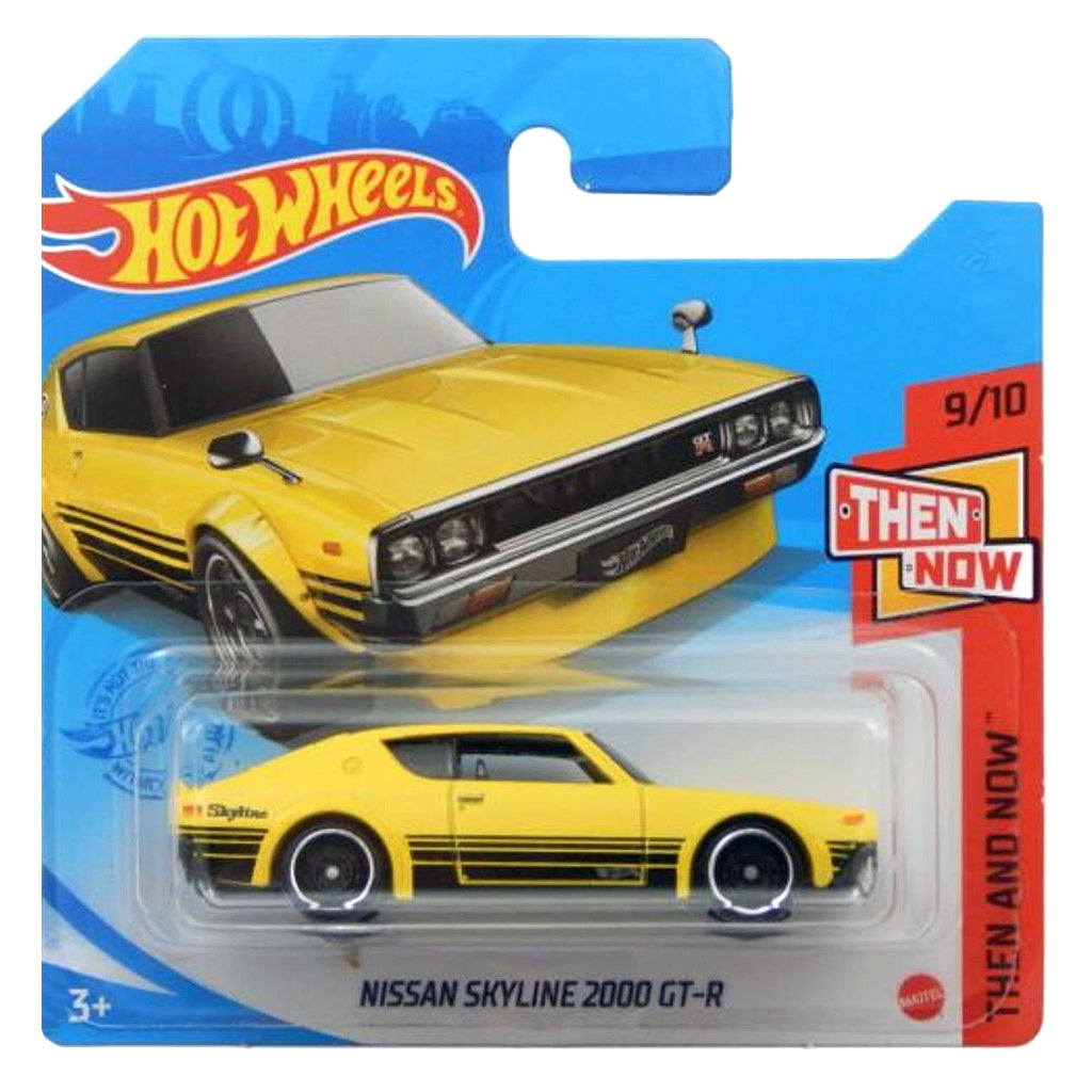 2021 HOT WHEELS NISSAN SKYLINE 2000 GT-R YELLOW THEN & NOW 9/10 ~ A4/37/57/HW