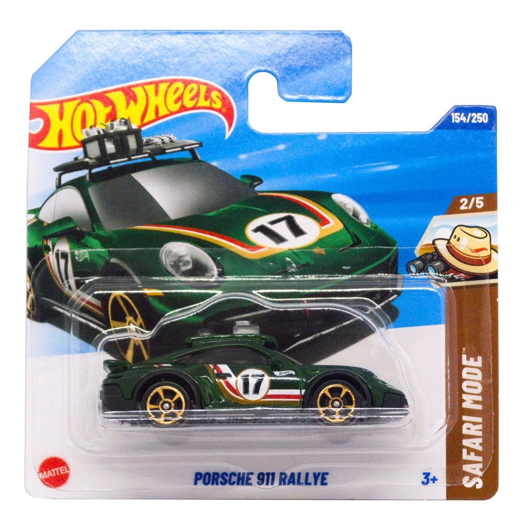 Hot Wheels - Porsche 911 Rallye Green (SC) HYW87 (2025 Safari Mode)