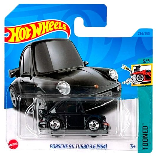 Hot Wheels - Porsche 911 Turbo 3.6 964 Black (SC) HKG69 (2023 Tooned)