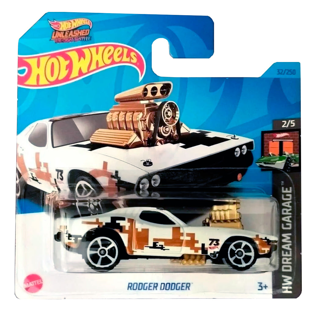 Hot Wheels - Rodger Dodger White (SC) HKJ49 (2023 HW Dream Garage)