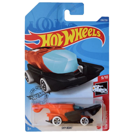 Hot Wheels - Sky Boat Orange / Black (LC) 2020 HW Rescue