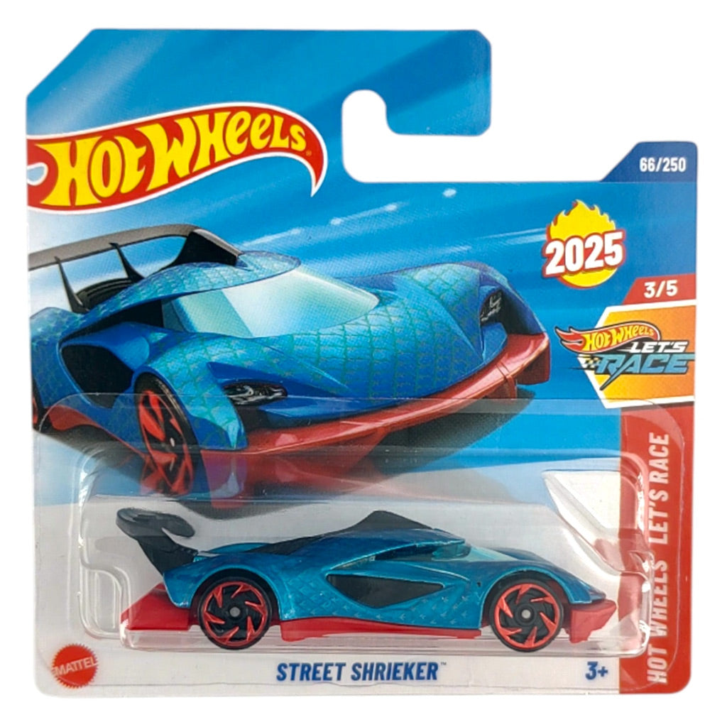 Hot Wheels - Street Shrieker Blue (SC) 2025 Hot Wheels Let's Race