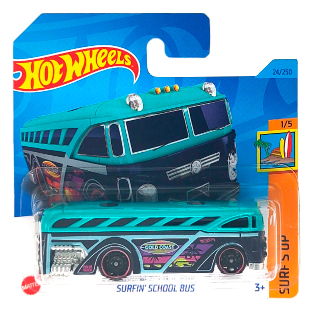 Hot Wheels - Surfin' School Bus Turquoise (SC) HKK79 (2023 Surf's Up)