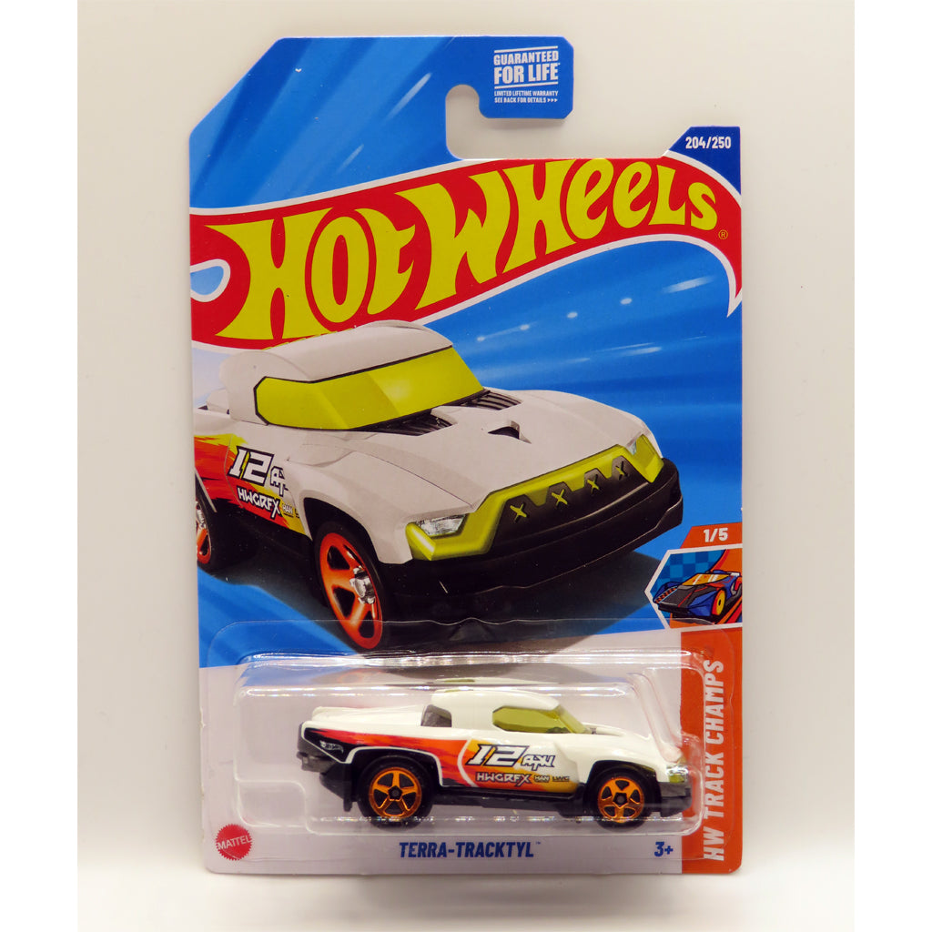 Hot Wheels - Terra-Tracktyl White (US LC) 2025 HW Track Champs