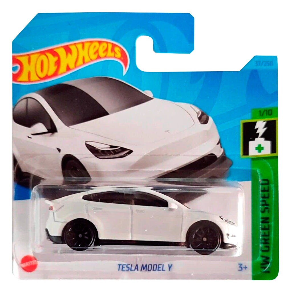 Hot Wheels - Tesla Model Y White (SC) HKG28 (2023 HW Green Speed)